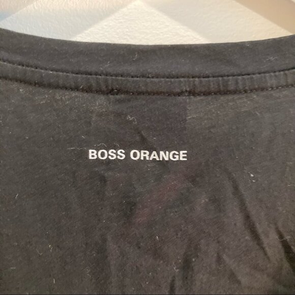 BOSS ORANGE Sz M T-Shirt With Houndstooth Design - Picture 8 of 8